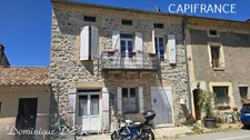  Maison de village en pierre avec terrasse, grand séjour, cuisine équipée, 4 chambres, atelier et caves, à DUNIERE SUR EYRIEUX (07), à 35 mn de Valence (26)