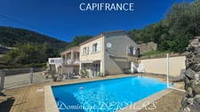 Ardèche, Eyrieux Valley, St Fortunat, large house and gîte to develop - Garden - Spring - Large Garage