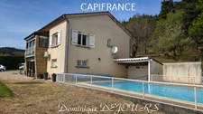 A PRANLES, à 15mn de PRIVAS – Maison de 117 m² sur terrain de 8400 m² – Sous-sol complet - Environnement calme et naturel et sans vis-à-vis – Piscine
