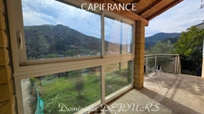 Ardèche, St Sauveur de Montagut, maison de 74m², 3 chambres, garage, caves, terrain 500m². Exposition sud, vue dégagée.