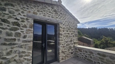Ardèche, Saint Michel de Chabrillanoux, stone hamlet house - 167m² living space - Terrace with exceptional views