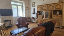  Maison de village en pierre avec terrasse, grand séjour, cuisine équipée, 4 chambres, atelier et caves, à DUNIERE SUR EYRIEUX (07), à 35 mn de Valence (26)