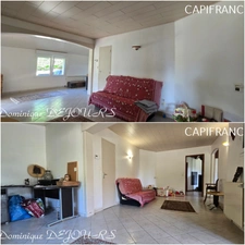 Tènement immobilier : 2 habitations et un ancien hangar agricole - 6200m² autour de la maison + bois de chênes 9700m² - source et un bassin