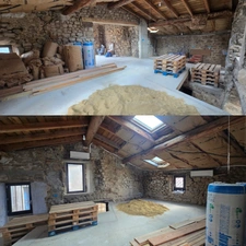 Ardèche, Saint Michel de Chabrillanoux, stone hamlet house - 167m² living space - Terrace with exceptional views