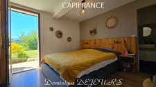 Ardèche, Vallée de l'Eyrieux, LES OLLIERES SUR EYRIEUX - Maison bioclimatique de 2018 - 126m² - espace extérieur
