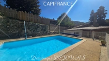 Ardèche, Eyrieux Valley, St Fortunat, large house and gîte to develop - Garden - Spring - Large Garage