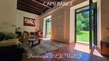 Grande maison bourgeoise de 400m² habitable et son parc de 9700m²au bord de la rivière La Glueyre