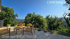 En Ardèche, à Issamoulenc - Maison de plain-pied avec vue dégagée sur la nature luxuriante - grand séjour - 4 chambres