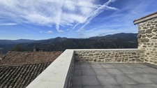 Ardèche, Saint Michel de Chabrillanoux, stone hamlet house - 167m² living space - Terrace with exceptional views