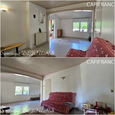 Tènement immobilier : 2 habitations et un ancien hangar agricole - 6200m² autour de la maison + bois de chênes 9700m² - source et un bassin