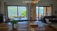 Ardèche, Vallée de l'Eyrieux, LES OLLIERES SUR EYRIEUX - Maison bioclimatique de 2018 - 126m² - espace extérieur