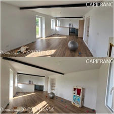 Tènement immobilier : 2 habitations et un ancien hangar agricole - 6200m² autour de la maison + bois de chênes 9700m² - source et un bassin
