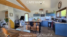 Ardèche, Vallée de l'Eyrieux, LES OLLIERES SUR EYRIEUX - Maison bioclimatique de 2018 - 126m² - espace extérieur