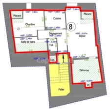 A VENDRE -Exclusivité - Saint-Quay-Portrieux (22) - centre -T2 bis, espace nuit cabine, cave 10 m², vue mer - 32,41 m² Carrez - 48 m² utiles - plage et commerces à pied - station balnéaire.