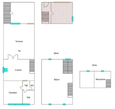 Property for sale in Mortain (50) Normandy – Commercial space with apartment and garage