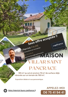 Maison de caractère avec terrain de 800 m² et fort potentiel – Villar-Saint-Pancrace