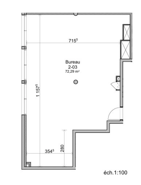 Local/bureau LOCATION Bureau 88m²  Montpellier Nord proche Zone Euromédecine