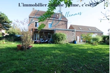 Maison Bourgoise Individuelle 193 m² - 6 chambres - Grange Aménageable et Jardin arboré à Bruille Saint Amand (59)