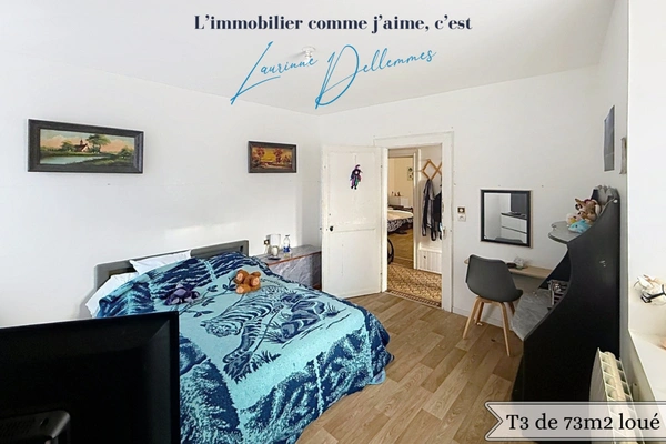Immeuble de rapport de 283m2 loué à vendre LE CATEAU CAMBRESIS (59) proche du centre