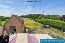 Pavillon individuel semi plain-pied 130 m2, 4 chambres avec garage et son studio indépendant de 30m2 - Thun Saint Amand (59) de 130m2