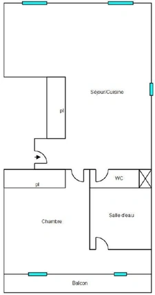 En exclusivité Appartement T2 39.93m² - Secteur Plage Les Sablettes - La Madrague Montredon 13008 MARSEILLE