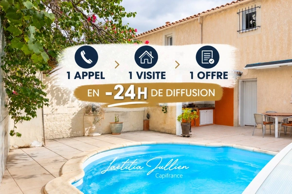 EXCLUSIVITÉ – MARSEILLE 11ᵉ – MAISON T4 AVEC PISCINE, JARDIN ET GARAGE – RÉSIDENCE SÉCURISÉE