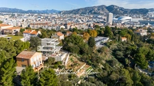 Dpt Bouches du Rhône (13), for sale MARSEILLE 8TH DISTRICT Exceptional modern villa to complete T5 of 250m² - Land of 700m² Panoramic view - Carré d'OR district - Haut de Périer