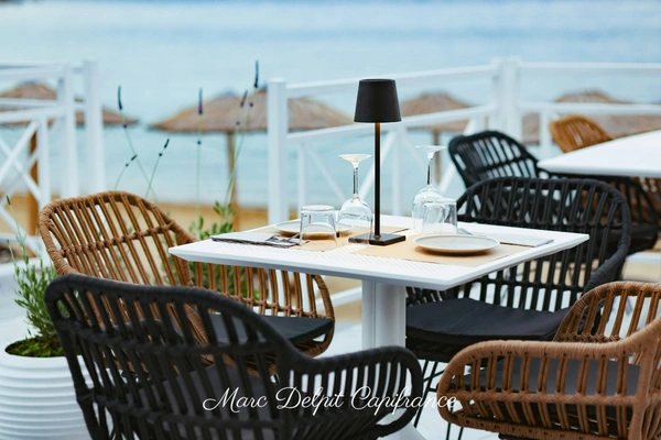 Fonds de commerce à vendre LEUCATE (11) Bar restaurant "les pieds dans l'eau", grande terrasse accès direct sur la plage