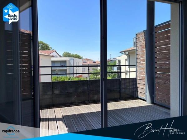 Appartement T2 de 42.86m² avec balcon de 5.48m² (parking inclus)