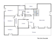 Maison familiale – 188m² – 5 chambres – jardin de plus de 3800m² 