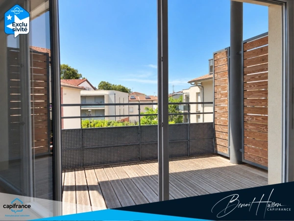 Appartement T2 de 43m² avec balcon de 6m² (parking inclus)