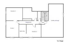 Maison familiale – 188m² – 5 chambres – jardin de plus de 3800m² 