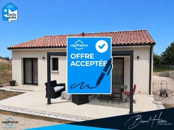 Maison T3 - 81m² de plain-pied sur terrain de 616m²