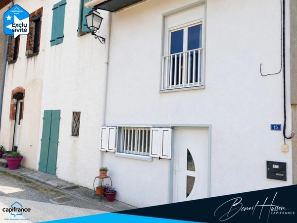 Maison de village T3 louée – Idéal investisseur – Jardin non attenant 185 m²