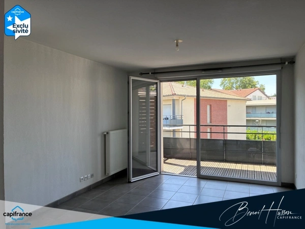 Appartement T2 de 42.86m² avec balcon de 5.48m² (parking inclus)