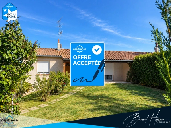 Maison T4 de 93m² (plain-pied sur sous-sol complet)