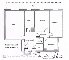 Appartement à vendre 3 pièces PARIS 20EME ARRONDISSEMENT (75) avec balcon cave et parking