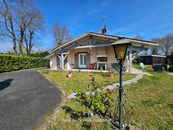 Maison type landaise de plain-pied – 102.37 m² – Terrain 1351 m²  avec piscine,  Le Barp 