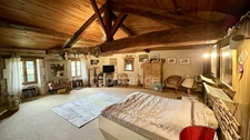 For sale, Authentic Charentaise farmhouse of 186 m² living space with large wooded grounds in Berneuil 