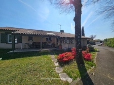  Maison type landaise de plain-pied – 102.37 m² – Terrain 1351 m²  avec piscine,  Le Barp 