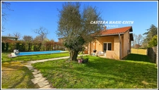 Maison PLAIN-PIED 110,23 M² - 6 pièces - 3 chambres + Mezzanine -Garage - Piscine neuve - PARCELLE 949 M² SEGOUFIELLE (32)