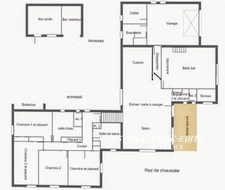  Maison d’architecte rénovée 280 M² - Sans vis à vis, calme, au fond d'une impasse - 9 Pièces -Garage -  Vue panoramique – Auch (Gers)