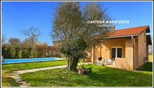 Maison PLAIN-PIED 110,23 M² - 6 pièces - 3 chambres + Mezzanine -Garage - Piscine neuve - PARCELLE 949 M² SEGOUFIELLE (32)