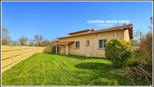 Maison PLAIN-PIED 110,23 M² - 6 pièces - 3 chambres + Mezzanine -Garage - Piscine neuve - PARCELLE 949 M² SEGOUFIELLE (32)