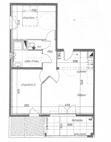 For sale: 57m² two-bedroom apartment in Marseille's 4th arrondissement