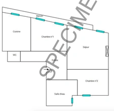 For sale: 2 three-bedroom apartments (55+58 sq. m.) in Marseille's 1st arrondissement