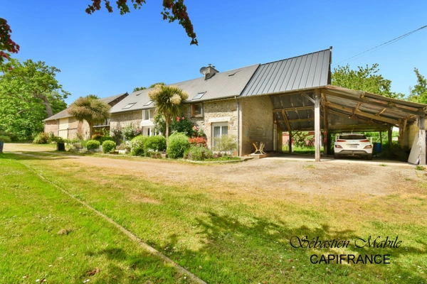 Belle propriété à vendre à SAINT AUBIN DE TERREGATTE (Maison, plusieurs dépendances, gîte) sur 2 hectares 