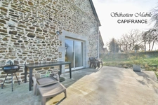 LONGERE EN PIERRES: 2 Maisons rénovées à vendre en Bretagne  - Val Couesnon - Antrain sur un terrain de 1380 M²