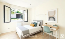 Maison de plain-pied, rénovée, 3 chambres et un bureau, JONAGE (69)