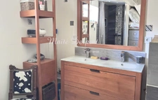 Detached house on 2 levels, with cathedral ceiling living room, 3 bedrooms, 1 office and swimming pool, fully renovated